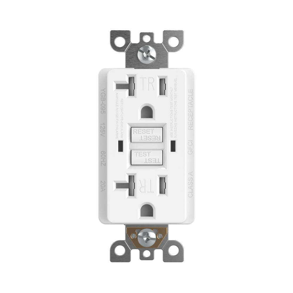 20Amp/125Volt GFCI, Duplex Tamper Resistant GFCI Outlet/Weather Resistant GFCI Outlet