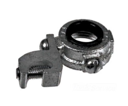 Grounding Bushing; Threaded; Insulated; Malleable Iron