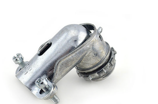 Squeeze Connector: 90 Degrees 2 Screw.; Die Cast Zinc