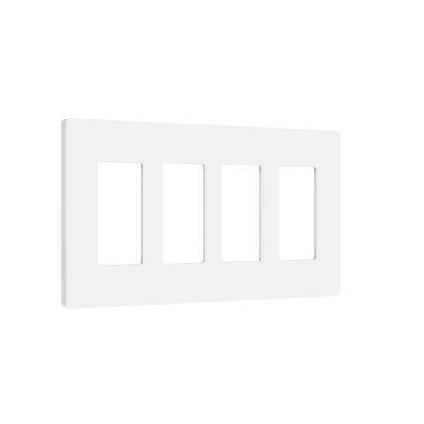 4-Gang Decorator Screwless Wall Plate