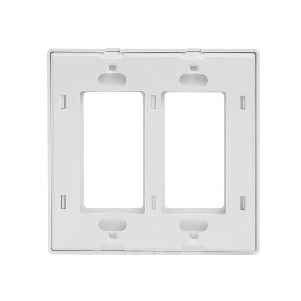 2-Gang Decorator Screwless Wall Plate