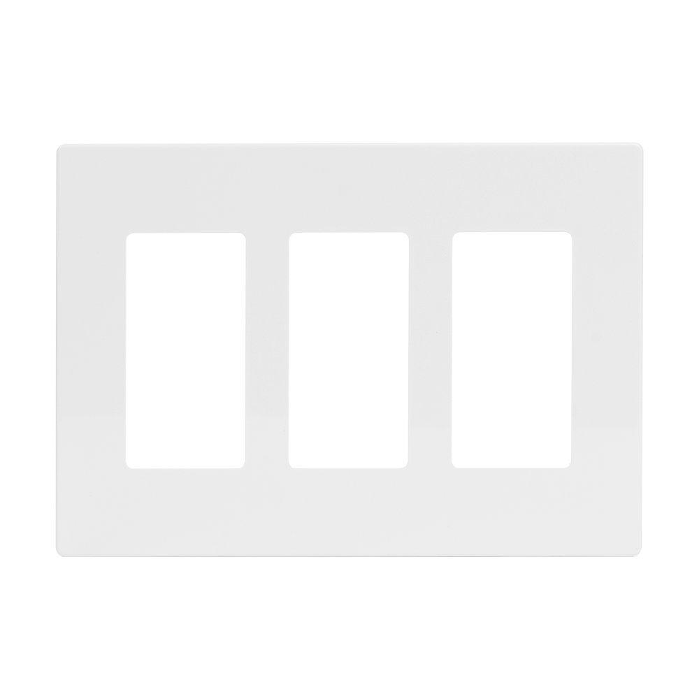 3-Gang Decorator Screwless Wall Plate