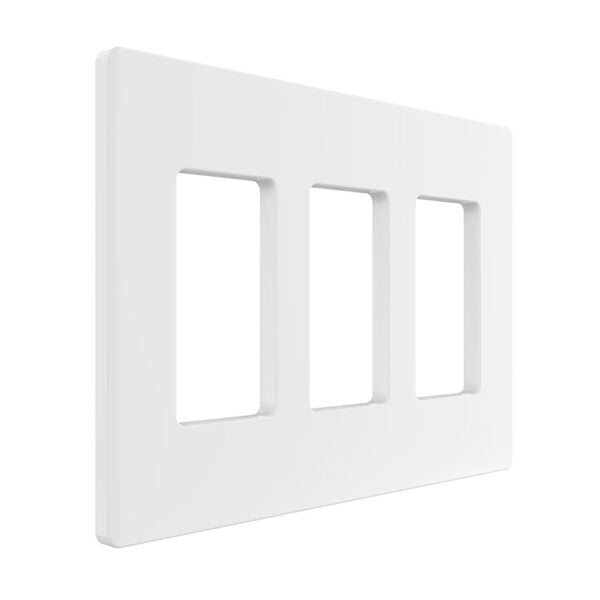 3-Gang Decorator Screwless Wall Plate