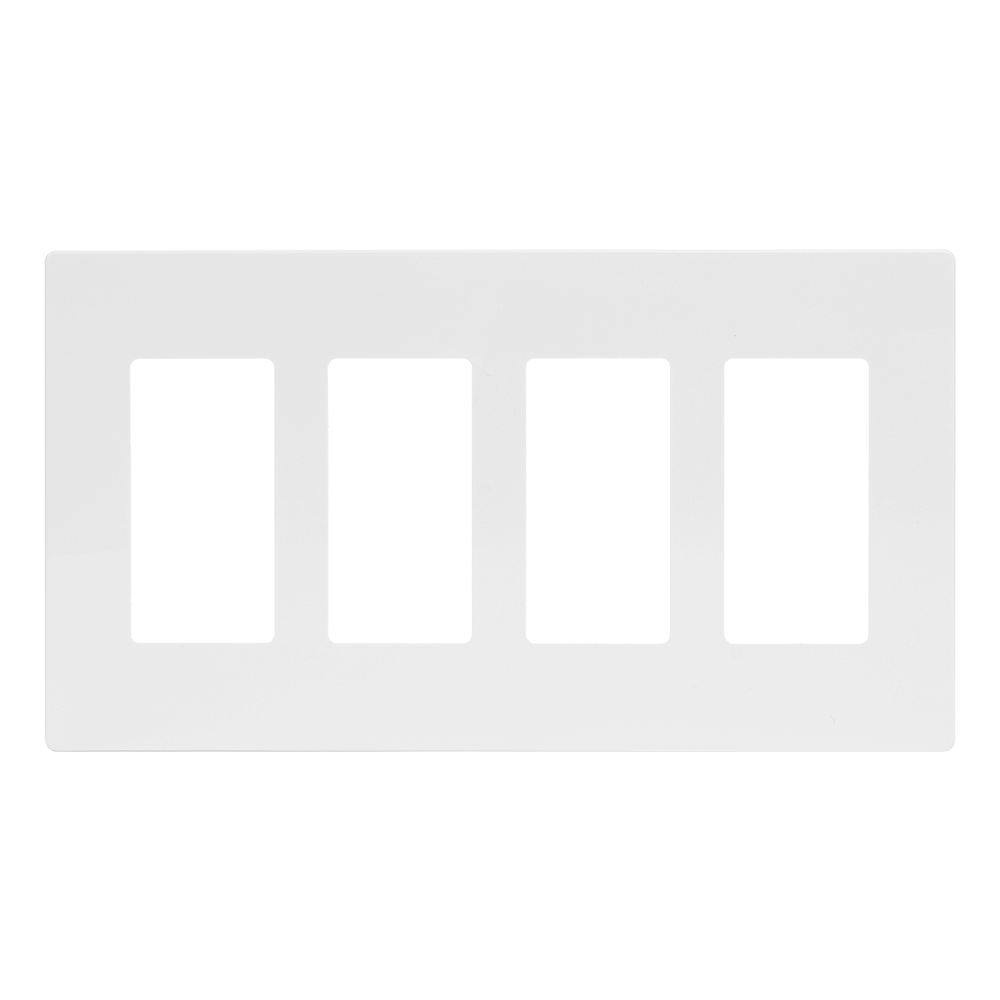 4-Gang Decorator Screwless Wall Plate
