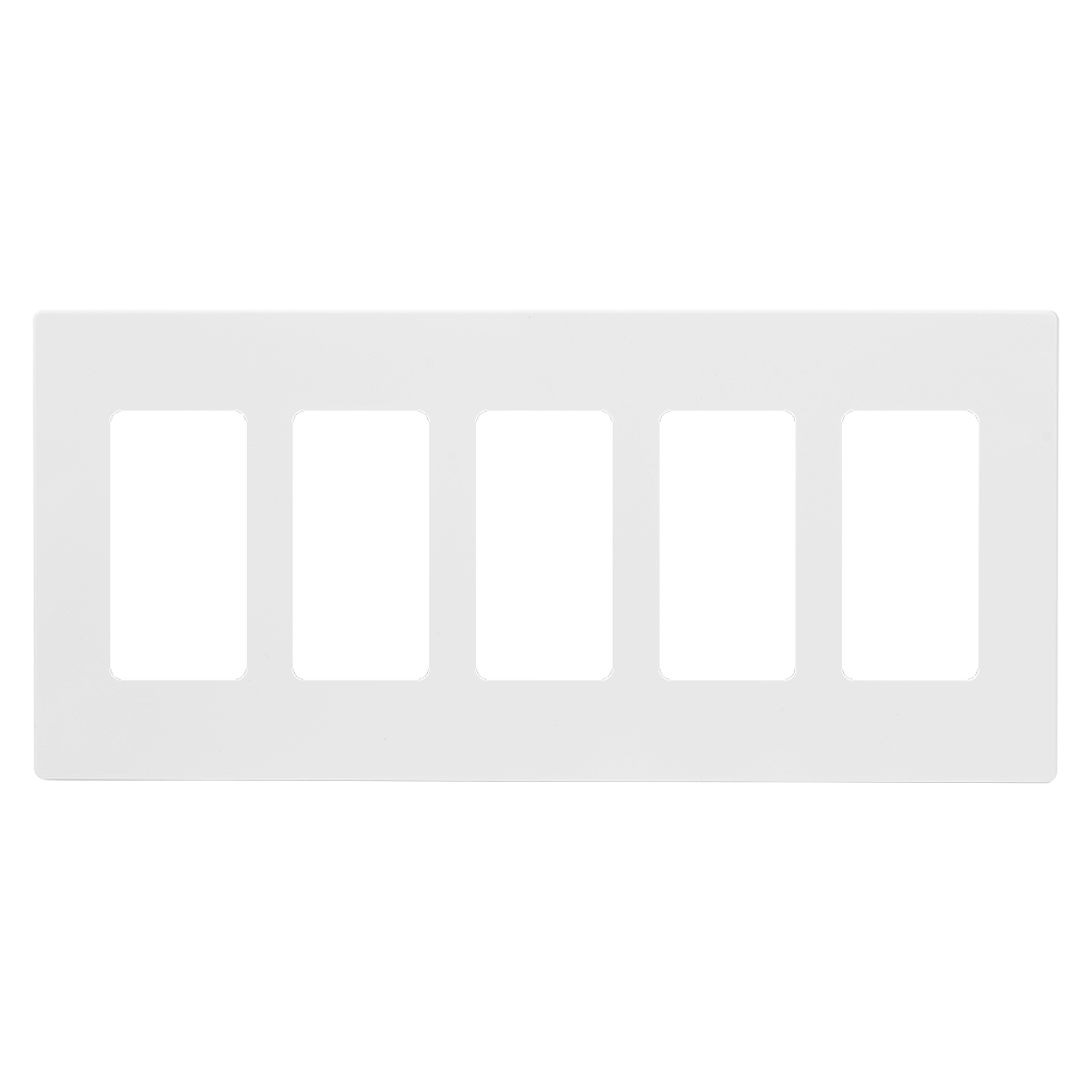 5-Gang Decorator Screwless Wall Plate