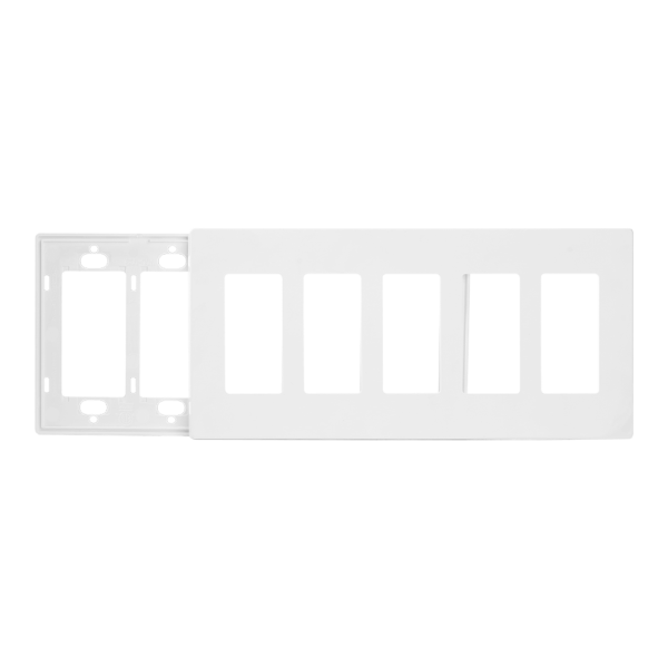 5-Gang Decorator Screwless Wall Plate
