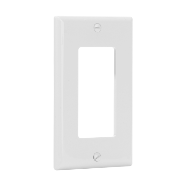 1-Gang Decorator/GFCI Device Wall Plate, Standard Size, Polycarbonate Thermoplastic