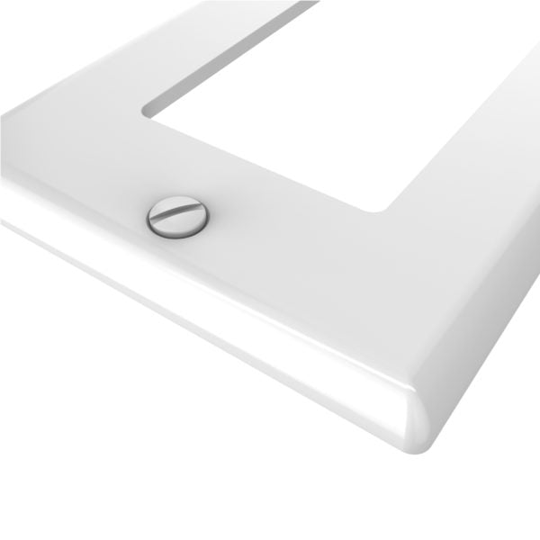 1-Gang Decorator/GFCI Device Wall Plate, Mid Size, Polycarbonate Thermoplastic