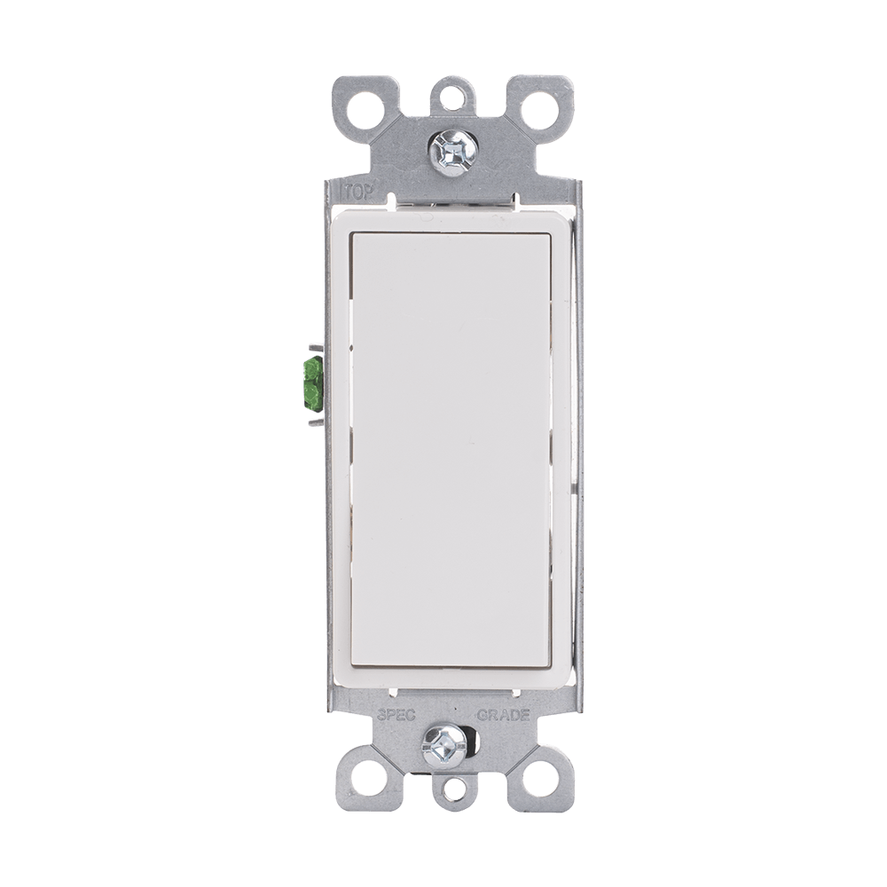 3-Way AC Quiet Switch, 15 Amp/120 Volt, Residential Grade, Grounding, Side or Push-in Wire