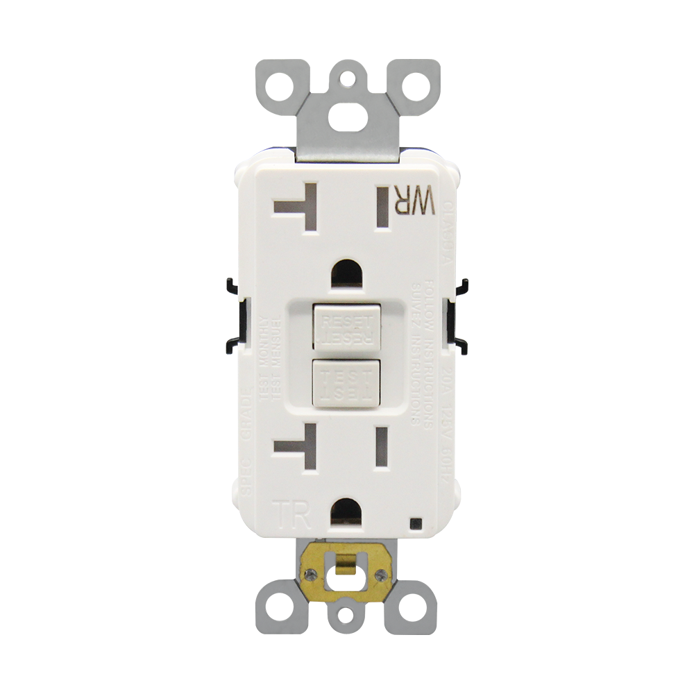 Slim 20A GFCI Outlet, Weather Resistant & Tamper-Resistant