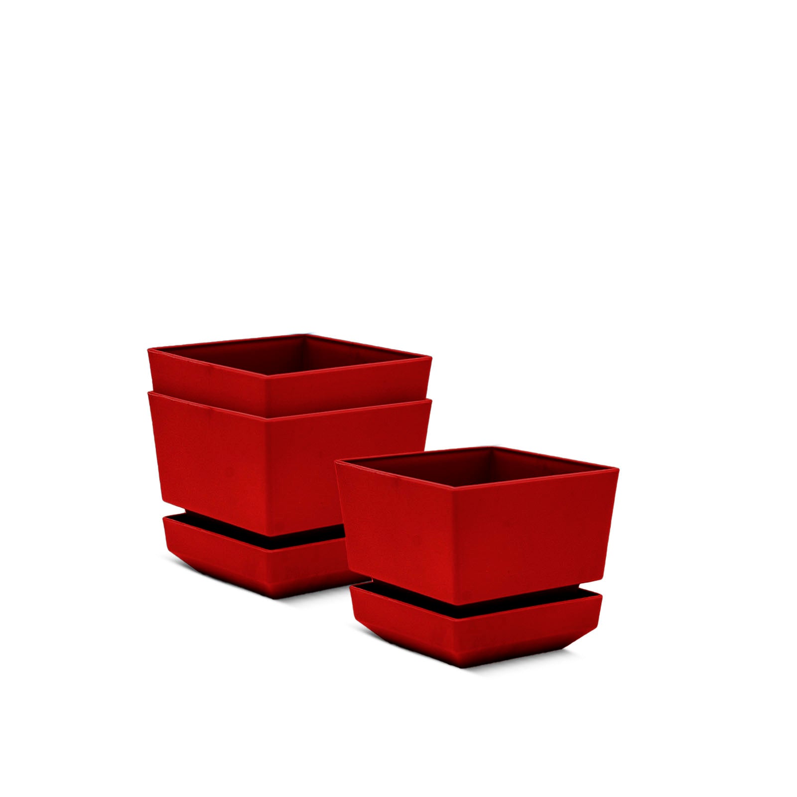 Square Pot 6" L18 Textured Finish - Artistic Line
