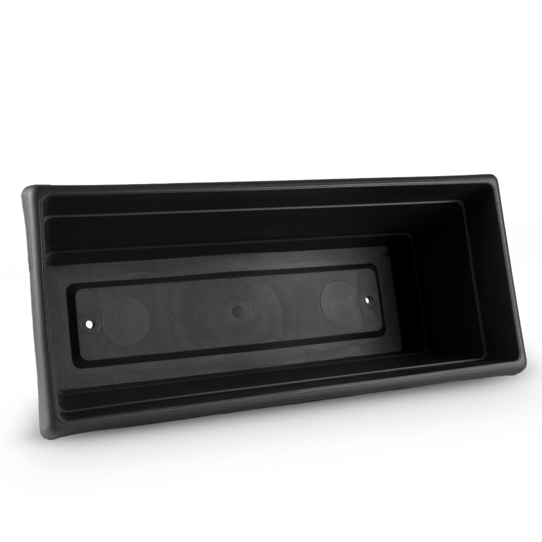 Rectangular Flower Pot 20" D52 Black - Classic Line.