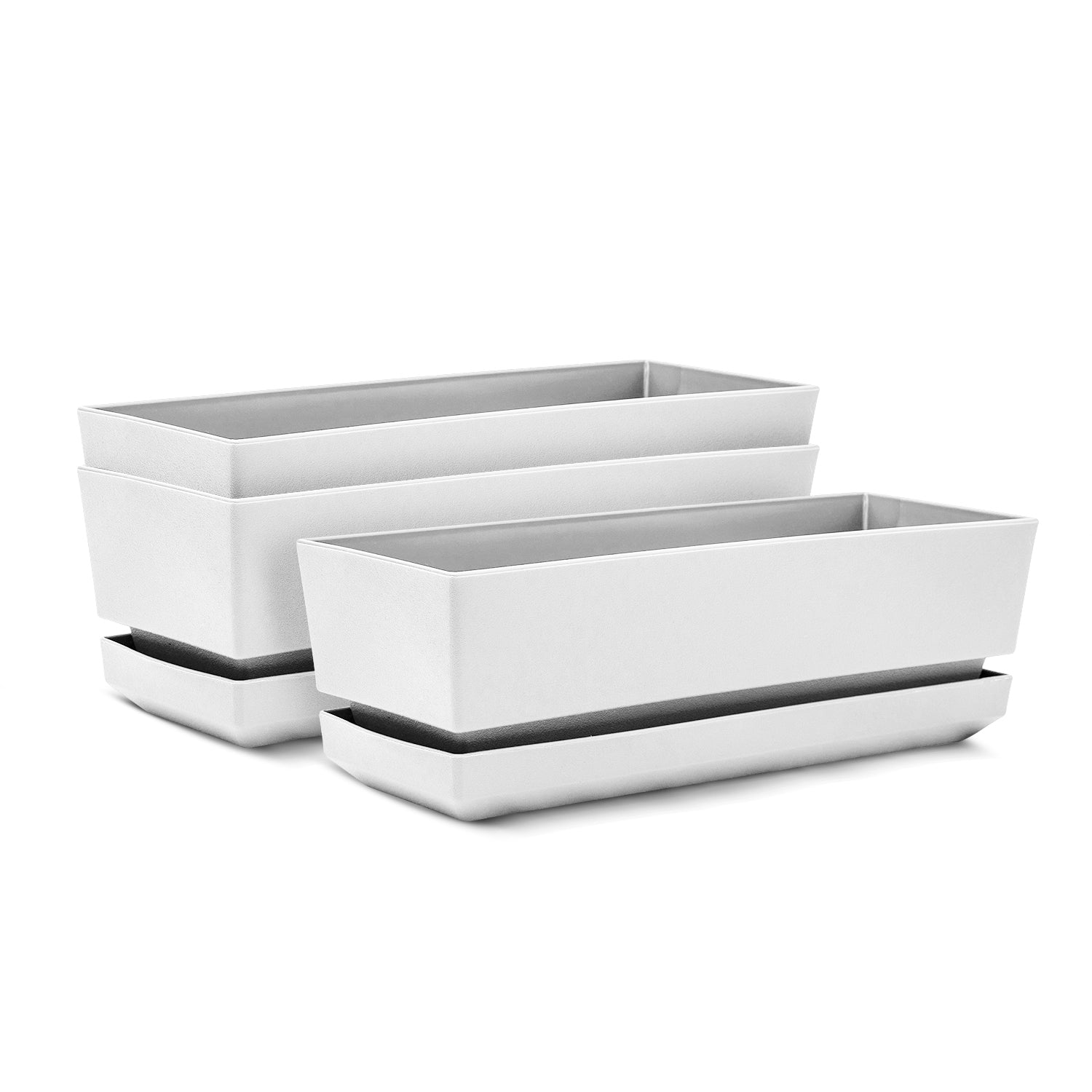 Rectangular Pot 12" L30 Textured Finish - Artistic Line