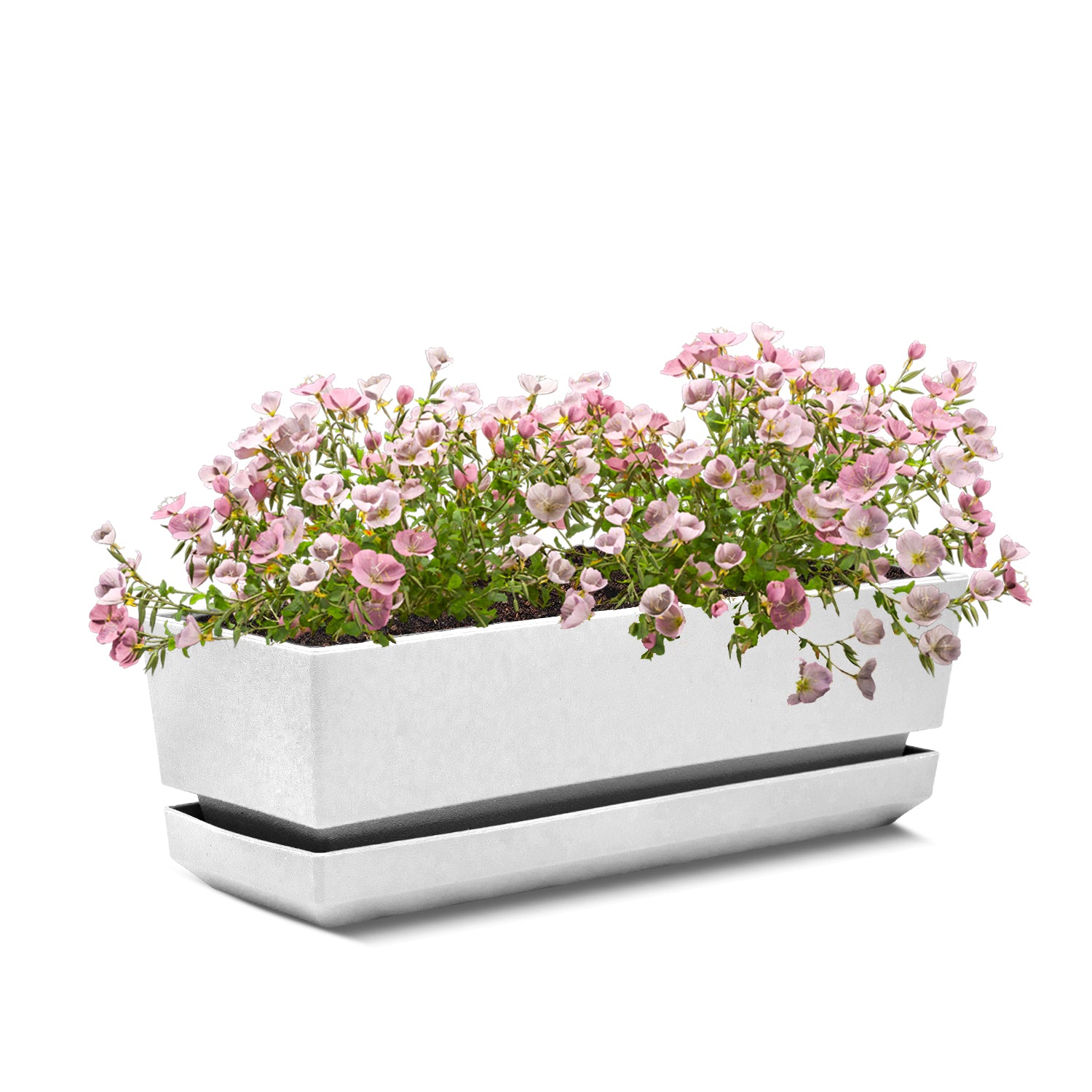 Rectangular Pot 12" L30 Textured Finish - Artistic Line