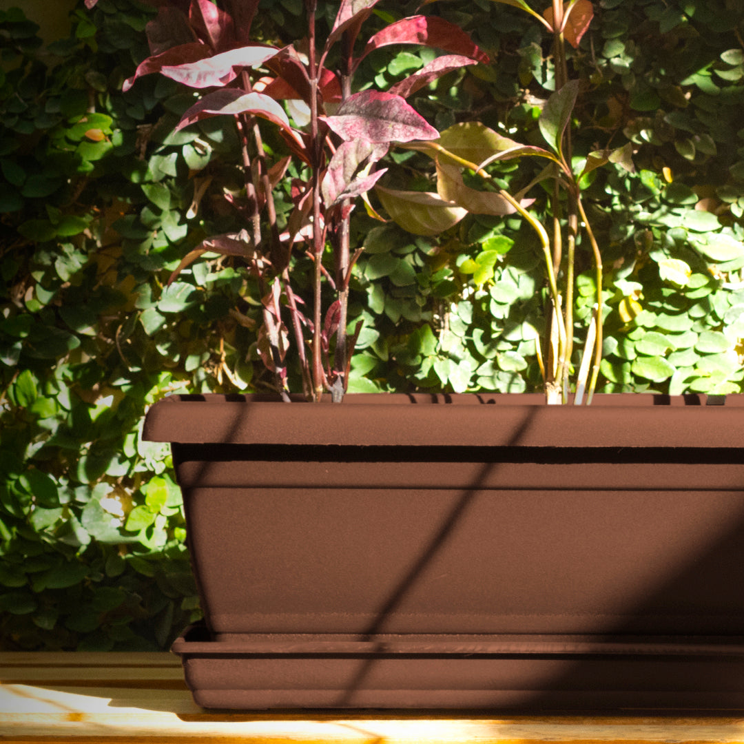 Rectangular Flower Pot 20" D52 Brown - Classic Line.