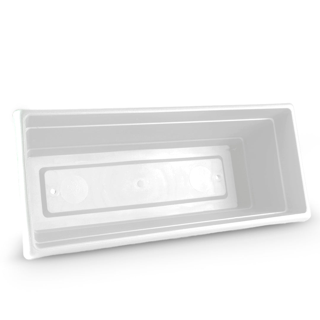 Rectangular Flower Pot 20" D52 White - Classic Line.