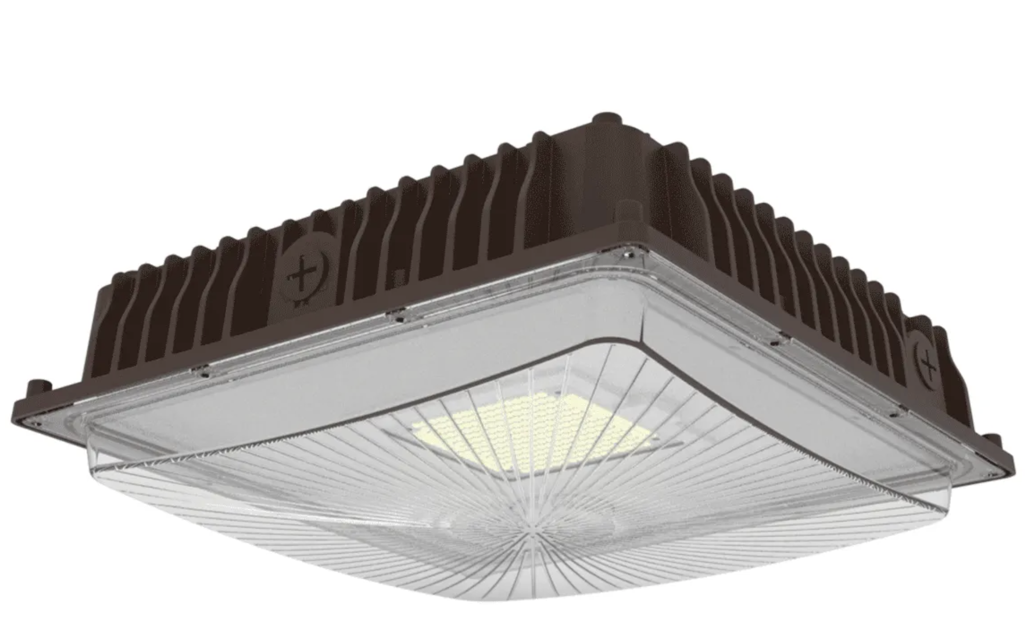 ProLED Select Slim Canopy, 60W, Color Selectable 3000K-4000K-5000K, 120-277VAC, Bronze