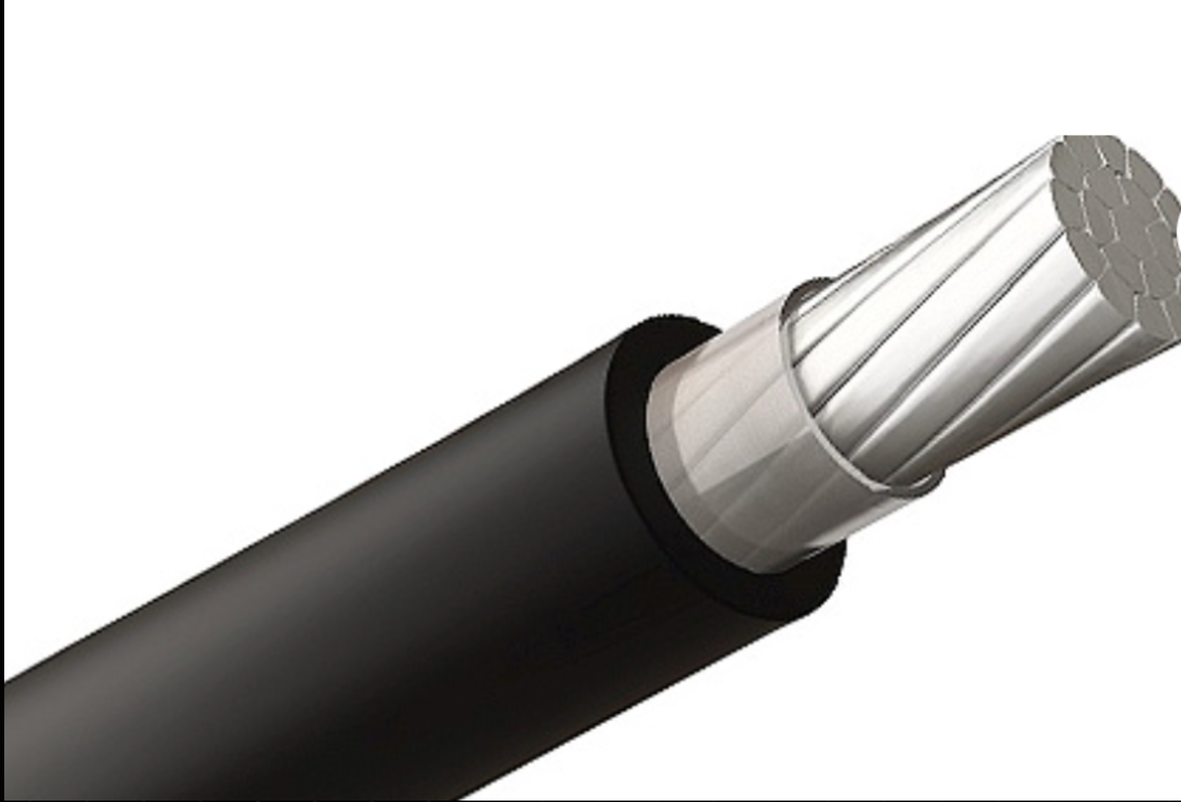 Wire xhhw2 #4 Stranded Black Al