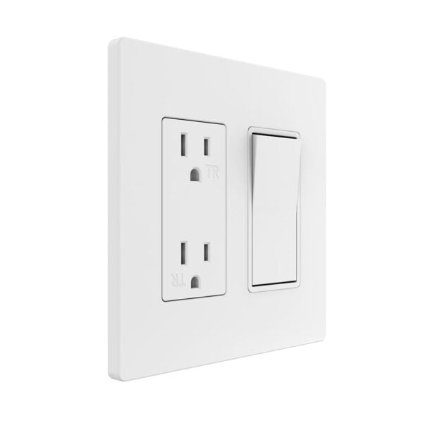 2-Gang Decorator Screwless Wall Plate