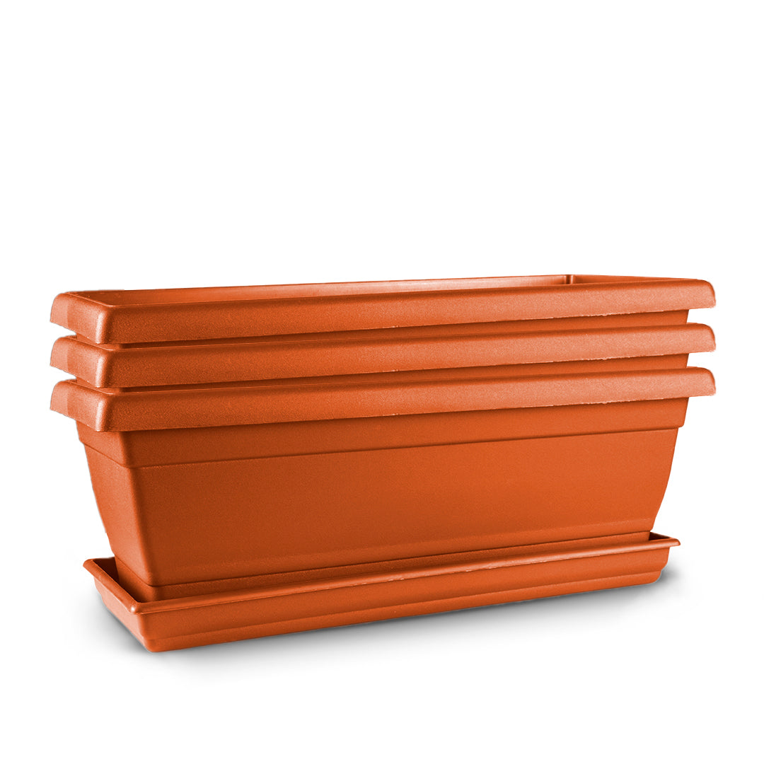 Rectangular Flower Pot  20" D52 Terracota - Classic Line.